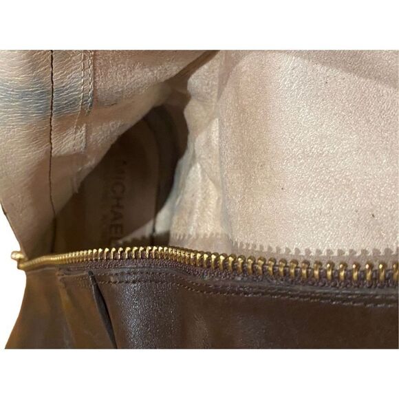 Michael Kors Brown Leather Charm Riding Boots size 5 - Picture 6 of 8